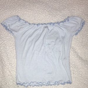 NWT blue off the shoulder top